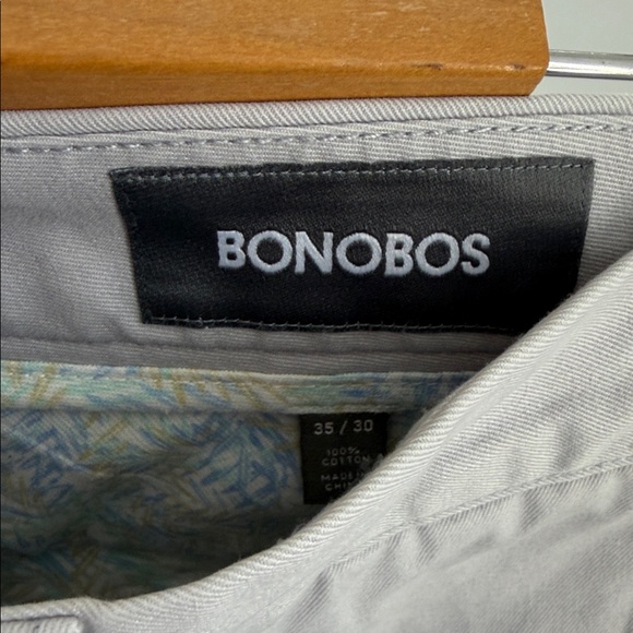 Bonobos flat front straight leg chino dress trouser pants sz 35/30 - Picture 4 of 7